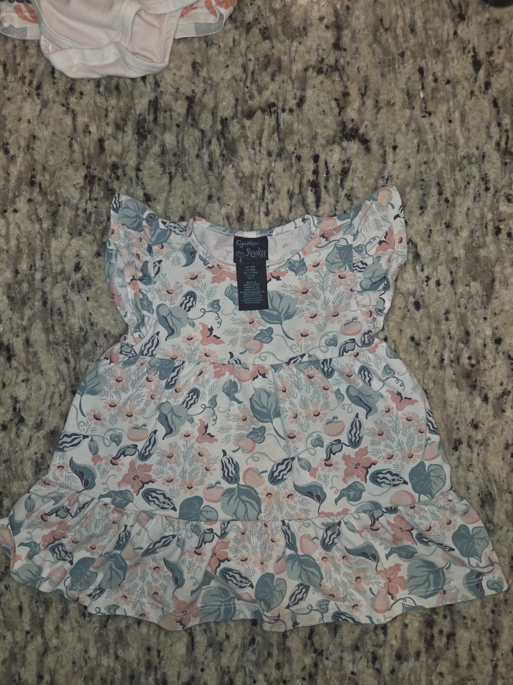 Cynthia Rowley White Dress with Pink & Sage Floral Print